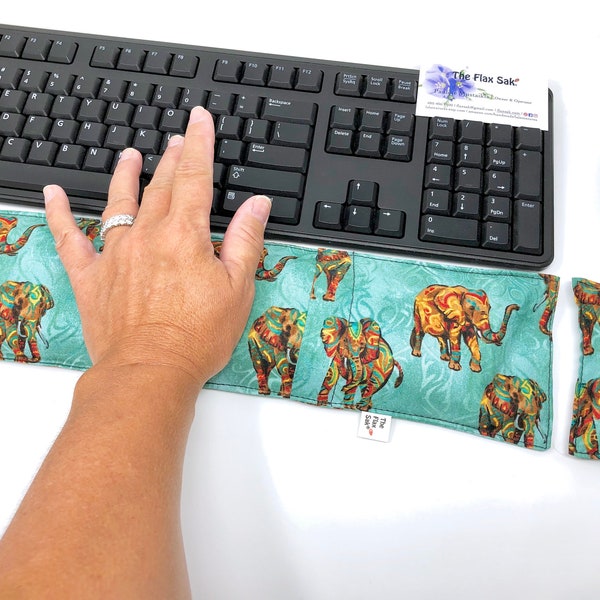 Ergonomic Keyboard Pad Mouse Pad -" With Removable Washable Cover" - office gift - Wrist Rest Heat Pack -wrist support- computer accessory