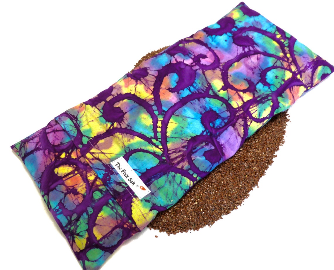 FLAX Seed HEATING PAD Microwavable Hot Cold Pad Etsy