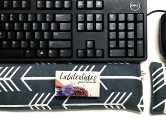 Ergonomic Keyboard Pad Mouse Pad -" With Removable Washable Cover" - office gift - Wrist Rest Heat Pack -wrist support- computer accessory