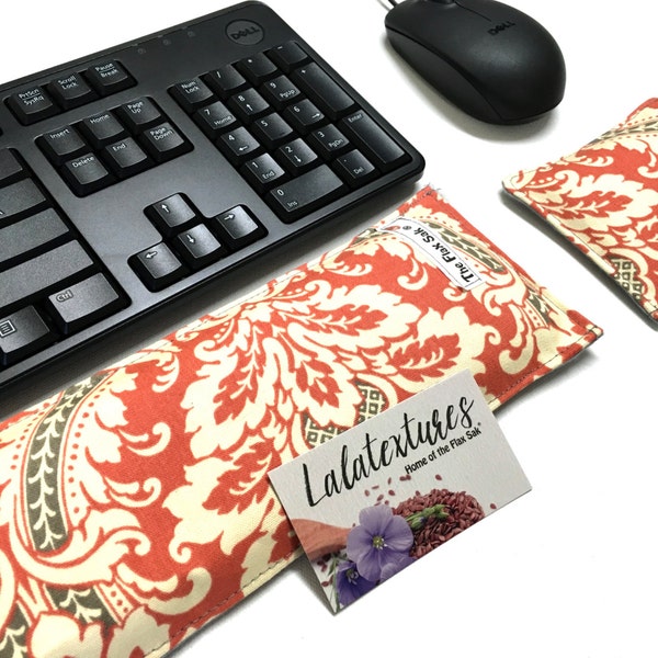 Keyboard Pad Mouse Pad - Ergonomic Wrist Rest Heat Pack - wrist support - Stocking Stuffer Ideas- Desk Accessory- Dorm Room Ideas