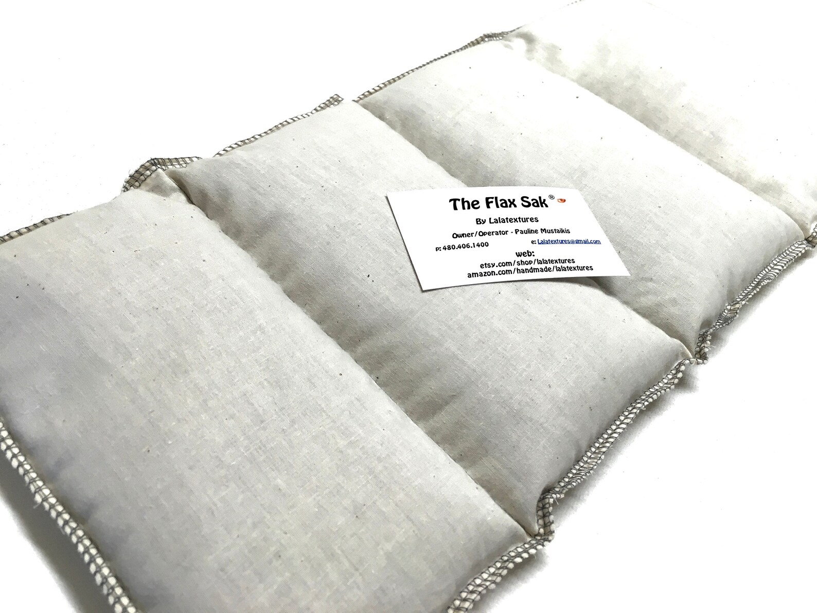 FLAX HEATING PAD Large 8 X 18 in Removable/washable Flannel Etsy