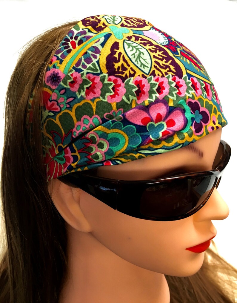 Yoga Headband Bandana Soft 100 Designer cotton Paisley Etsy