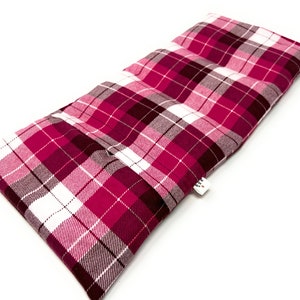 Large Microwave Heating Pad, Heat Pack, Hot/Cold Therapy, Herbal Aromatherapy, Back Pain Relief for Muscle Aches, Flannel Pink Plaid Cover
