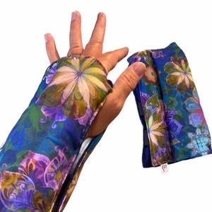 1 Wrist and hand heat wrap, All Flax, Carpal tunnel relief, wrist and hand heating mitt for arthritis , typing and knitting relief