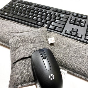 Keyboard Pad Mouse Pad - Removable Washable Cover - Ergonomic Wrist Rest - Keyboard Wrist Support- Computer Accessory - Gift for Boss - Him