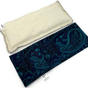 Silky Satin Eye Pillow, Removable/Washable Cover, Yoga Eye Pillow for Savasana Meditation, Customize Scent & Cover, Calming Eye Pillow