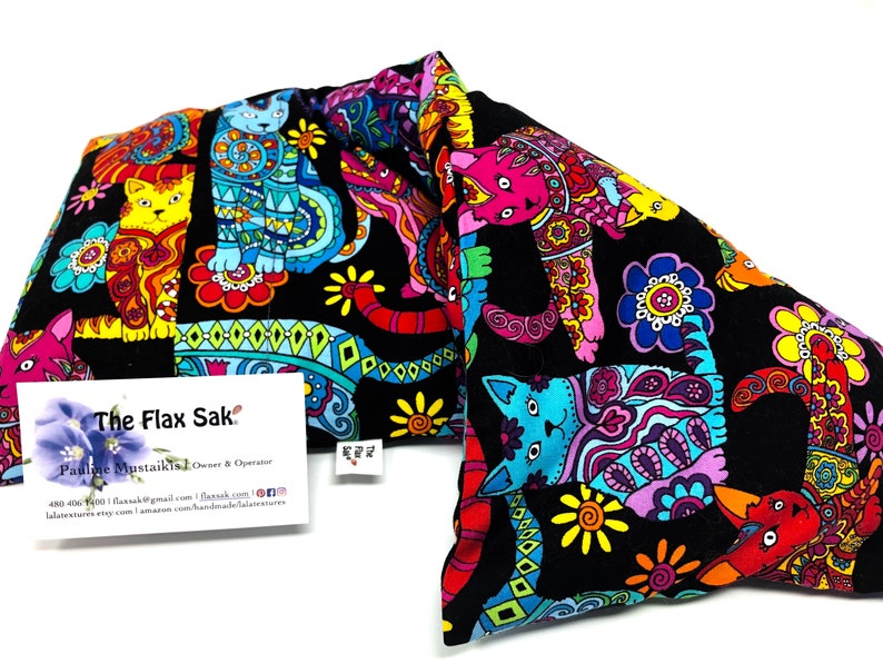 FLAX HEATING PAD Large 8 X 18 in Removable/washable Cotton Etsy