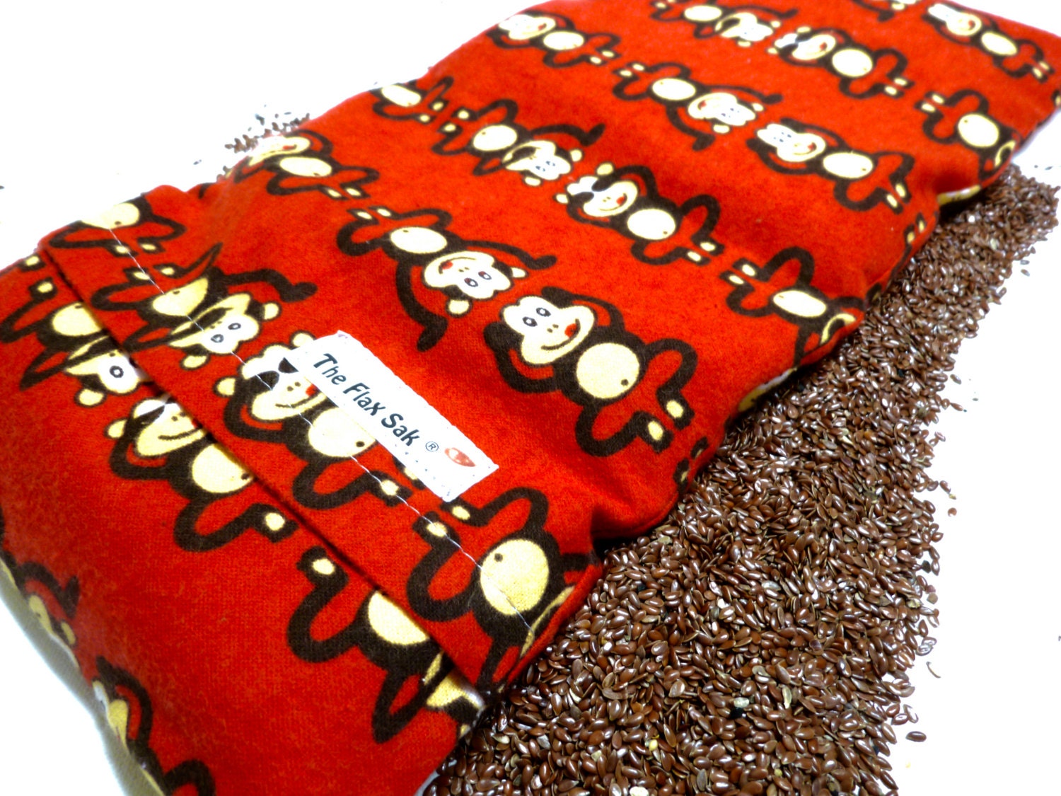 FLAX HEATING PAD large 8 X 18 in Removable/Washable Flannel Etsy