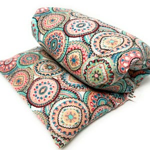 Microwave Flax Heating Pad Heat Wrap, Heating Pad- Hot/Cold Pack, Great for Muscle or Belly Aches, Get Well Gift Ideas- Medallions- Cotton