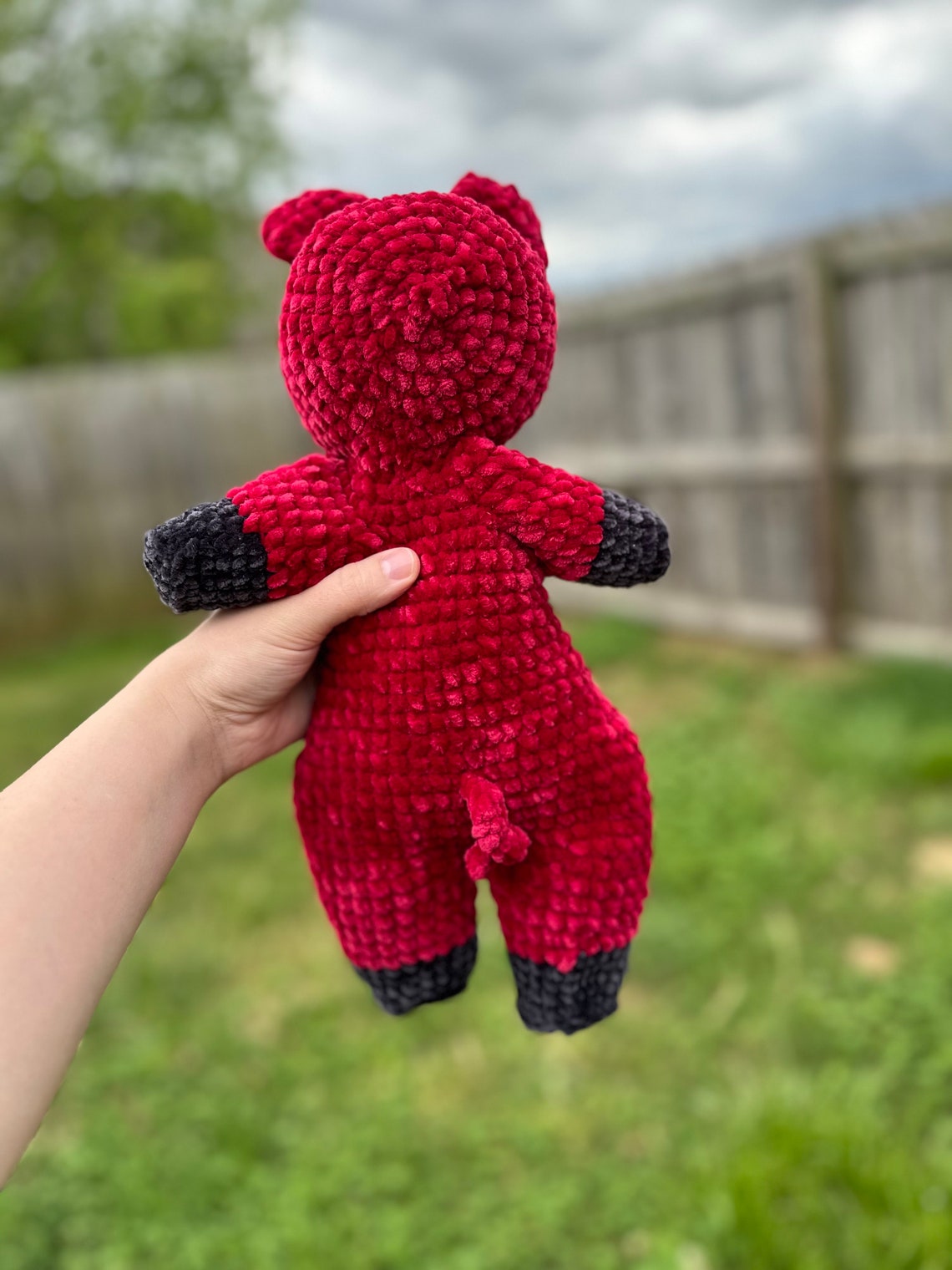 Custom Crochet Razorback Plush, Handmade Hog Mascot Toy, College ...