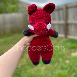 Razorback Pig Hog Swine Lovey Plushie Toy