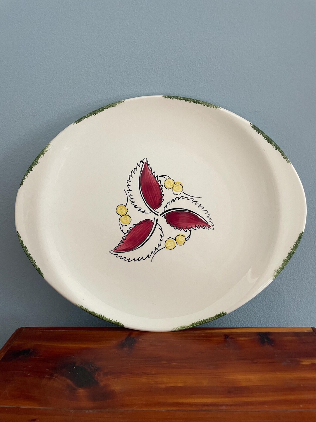 Blue Ridge Southern Potteries Serving Platter Wild Cherries 12 Inches ...