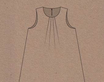 Frida Dress and Swing Top - PDF - Two Stitches Patterns - Girl&#39;s Tunic Dress Pattern