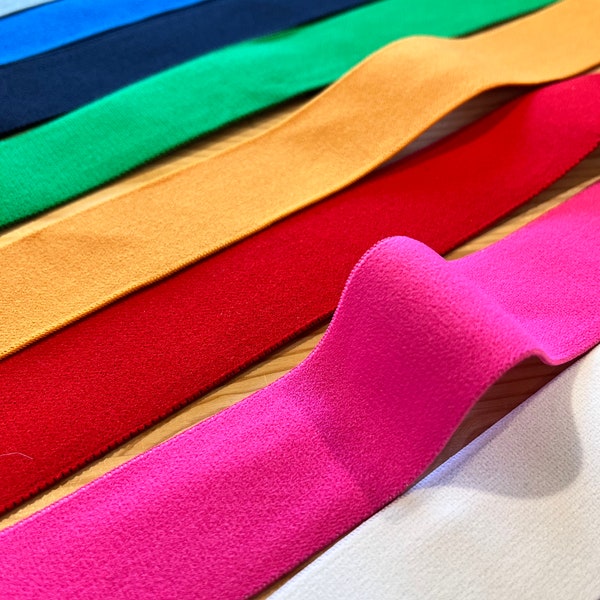 Soft and Strong Waistband Boxer Short Elastic Colourful - 32mm/ 1.25" x 1 Metre