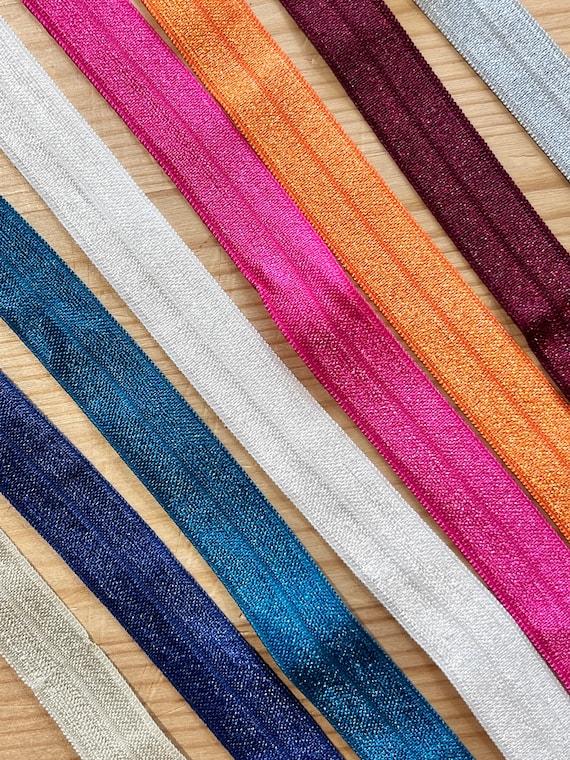Fold Over Elastic (FOE) - Satin Face with Plush Back - Lingerie-Knicker Elastic - 16mm - Many Colours!