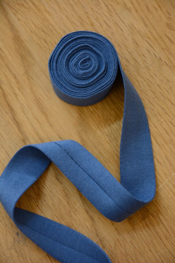 Jersey/ Knit Binding Tape Single Fold Cadet 20mm by the | Etsy