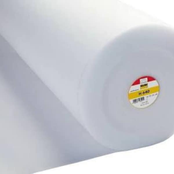 Fusible Volume Fleece - Vilene H640 (similar to Pellon Fusible Fleece 987F) Sold by the Half Metre Increment (2 Units = 1 Metre)