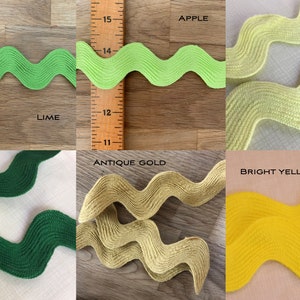 Jumbo Ric Rac - 23mm - by the Metre - All the Colours! - Etsy