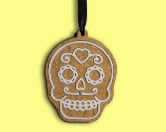 Sugar Skull Halloween Christmas Spookmas cookie ornament or magnet