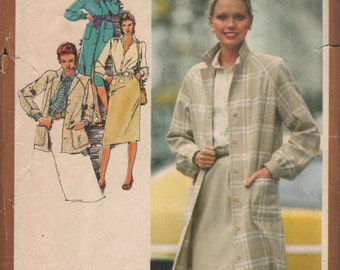 Simplicity 9482 Misses Coat Jacket Dress Skirt Blouse ID621 sewing pattern