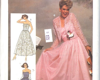 Simplicity 7420 UNCUT Misses' Dress pattern In Two Lengths and Lined Jacket Adjustable for Miss Petite  ID424