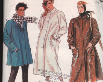 McCall's 2770 UNCUT Size 10 Lined Coat and detachable liner. ID599