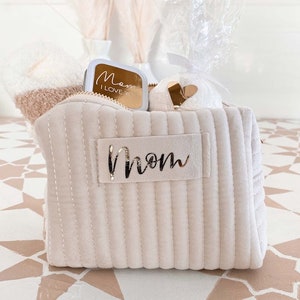 Velvet MOM Makeup Bag Gift Set - Perfect Mother's Day or Birthday Gift for Mom- Travel Toiletry Bag and Cosmetic Bag Combo-MOTHER'S DAY Gift