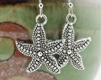 Starfish earrings - Starfish jewelry - beach jewelry - seashell earrings - seashell jewelry - beach earrings - ocean life - starfish