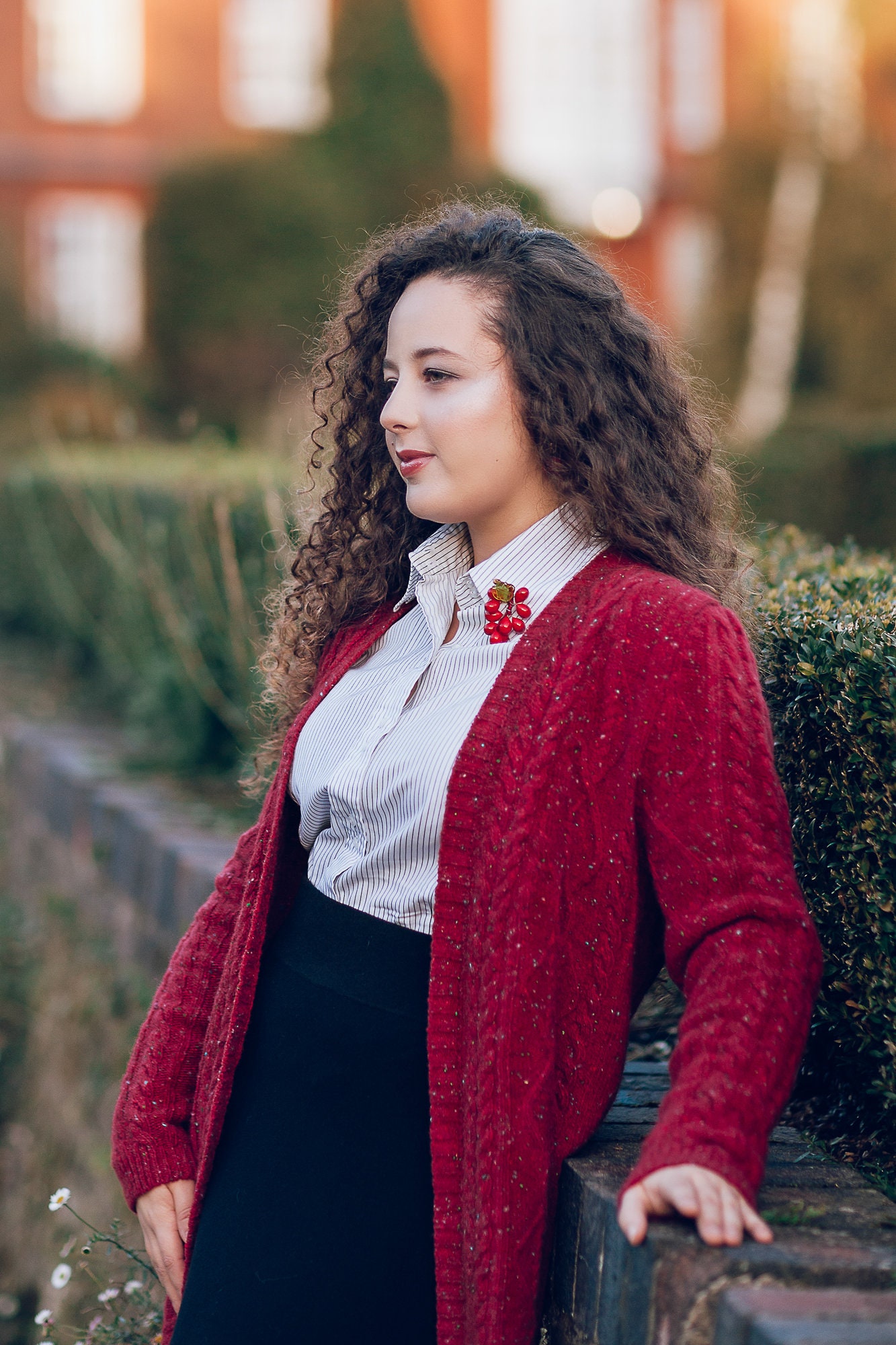 Knitted Cardigan Red Cardigan Winter Jacket Merino Wool - Etsy