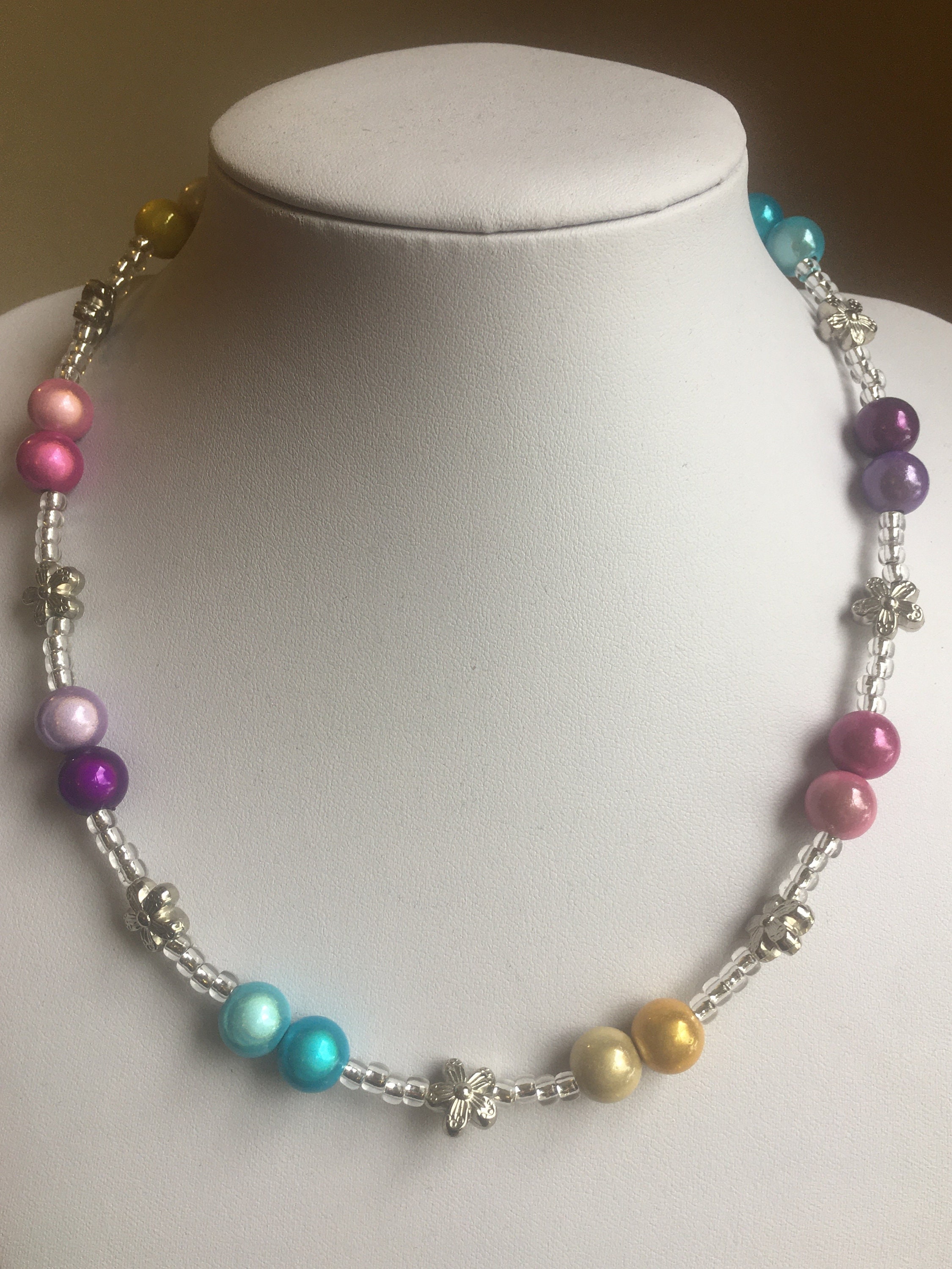 Miracle Bead & Flower Bead Necklace Etsy Hong Kong