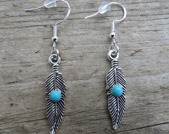 Sterling Silver Feather Earrings, Feather Earrings, Sterling Silver Earrings, Hypoallergenic Earrings, Sterling Silver, Feathers