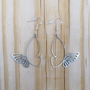 Sterling Silver Butterfly Earrings, Sterling Silver Earrings,  Hypoallergenic Earrings, Sterling Silver, Butterfly Earrings, Butterflies