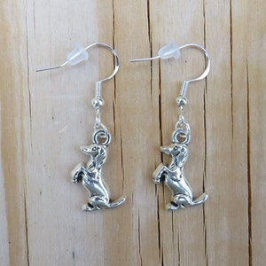 Sterling Silver Dachshund Earrings, Sterling Silver Earrings,  Hypoallergenic Earrings, Sterling Silver, Dachshund Earrings, Dog Earrings