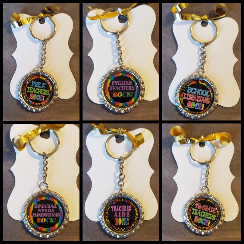 Teacher Gift Keychain Accessories Teachers Aide Counselor Etsy