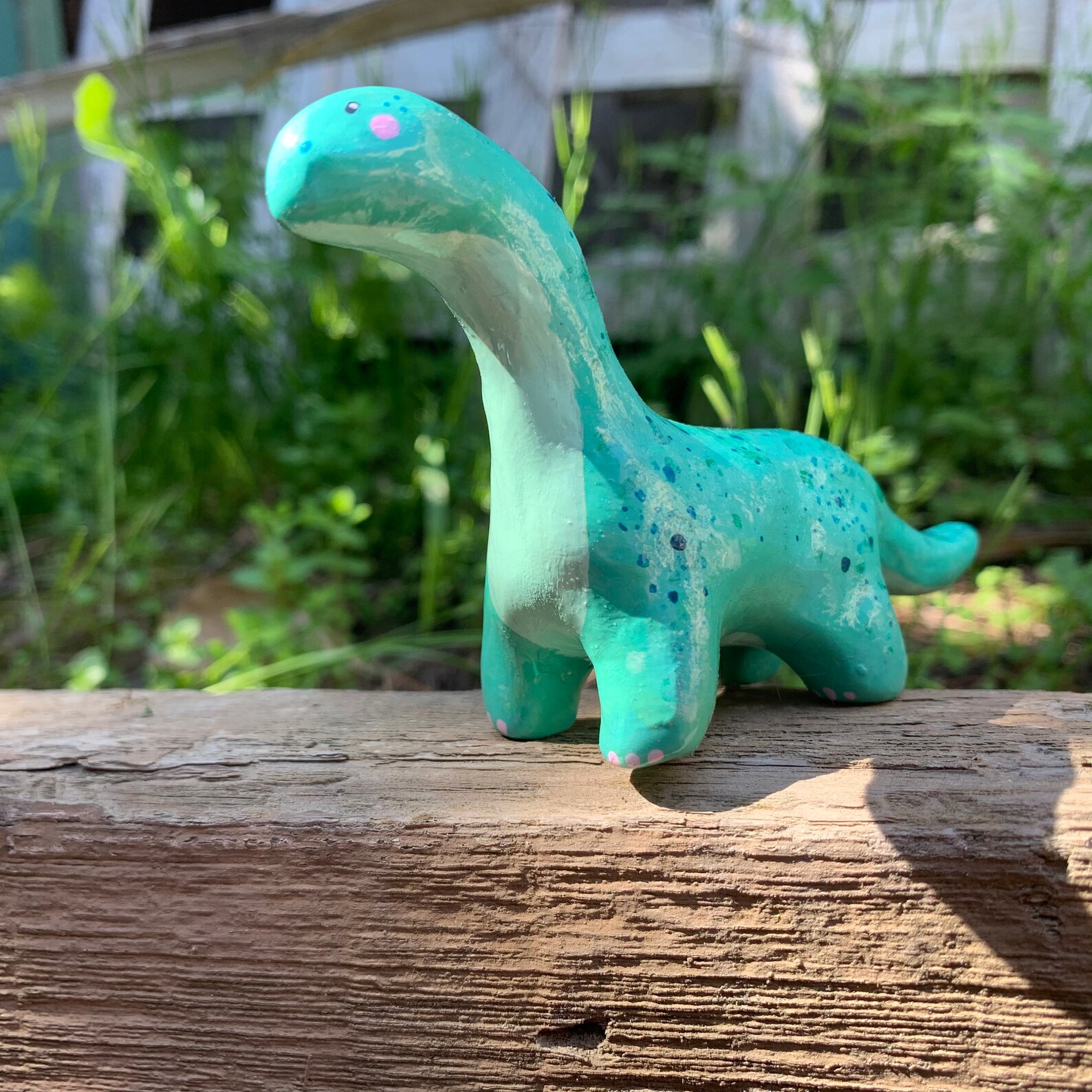 Desk Dino Desk Buddy Handmade Clay Figurine Dinosaur Etsy