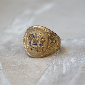 Vintage Coast Guard Military Rings - Etsy