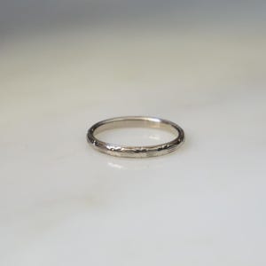 18K White Gold Eternity Band / Antique Pre Art Deco Estate C1910 Signed BELAIS 18K White Gold Empire Motif Eternity Band Wedding  Sz 7