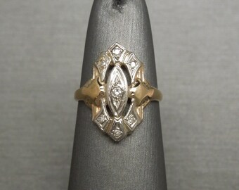 Antique Shield Ring Etsy