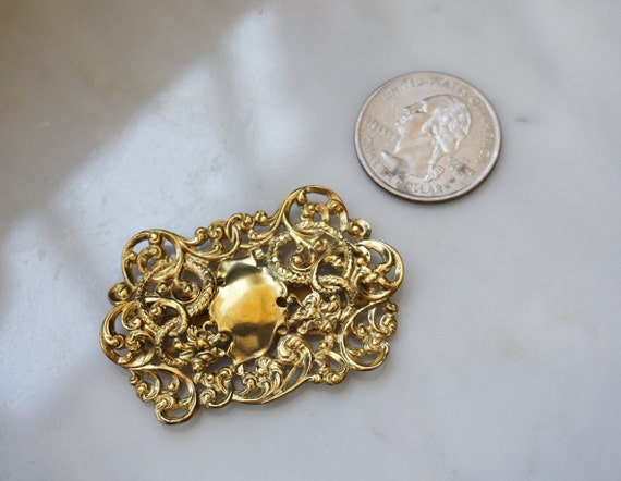 Pair of Victorian Pins / Antique Estate C1880 Gol… - image 4