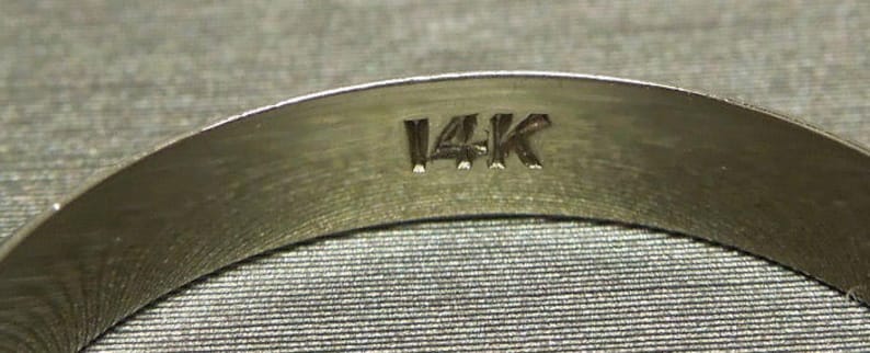 Unisex Men/'s Vintage Estate C1980 14K White Gold Milligrain Border Plain 3.2mm Wedding Band Ring Sz 9.5