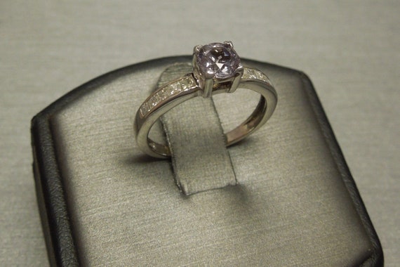 Vintage Estate 14K White Gold 1.42TCW Round Burme… - image 3