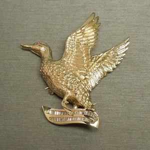  StockPins Flying Duck Lapel Pin Gold Duck Pin for Men