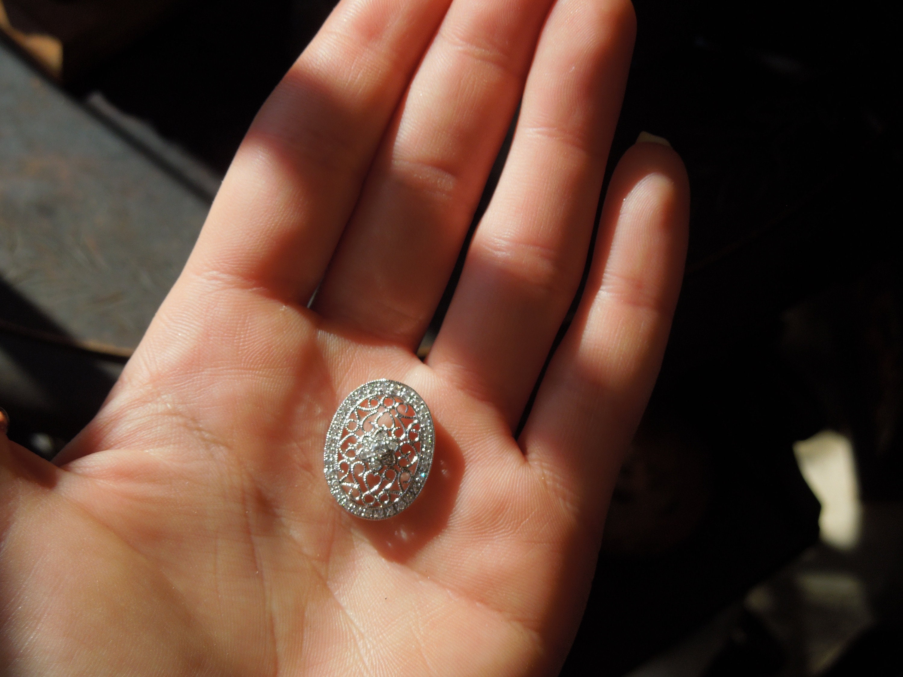 Hepplewhite Oval Brass Drawer Pull - Large - Oil Rubbed