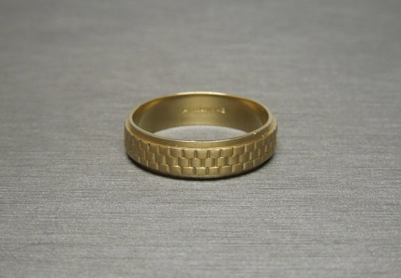 Unisex / Men's Vintage Estate C1970 14K Gold Geom… - image 1