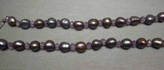 Vintage Estate Lavender Jade, Peacock Pearl & Ame… - image 4