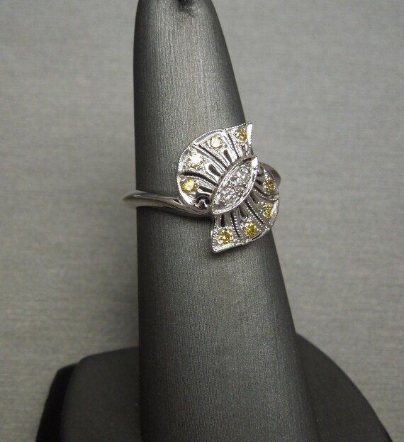 Mid Century Estate C1960 14K White Gold 0.30TCW W… - image 3