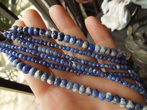 Vintage Estate Natural Sapphire Triple Strand Cro… - image 8