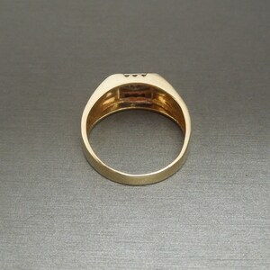 Men's Vintage Estate C1950 14K Gold 0.06ct Classic Diamond Solitaire ...