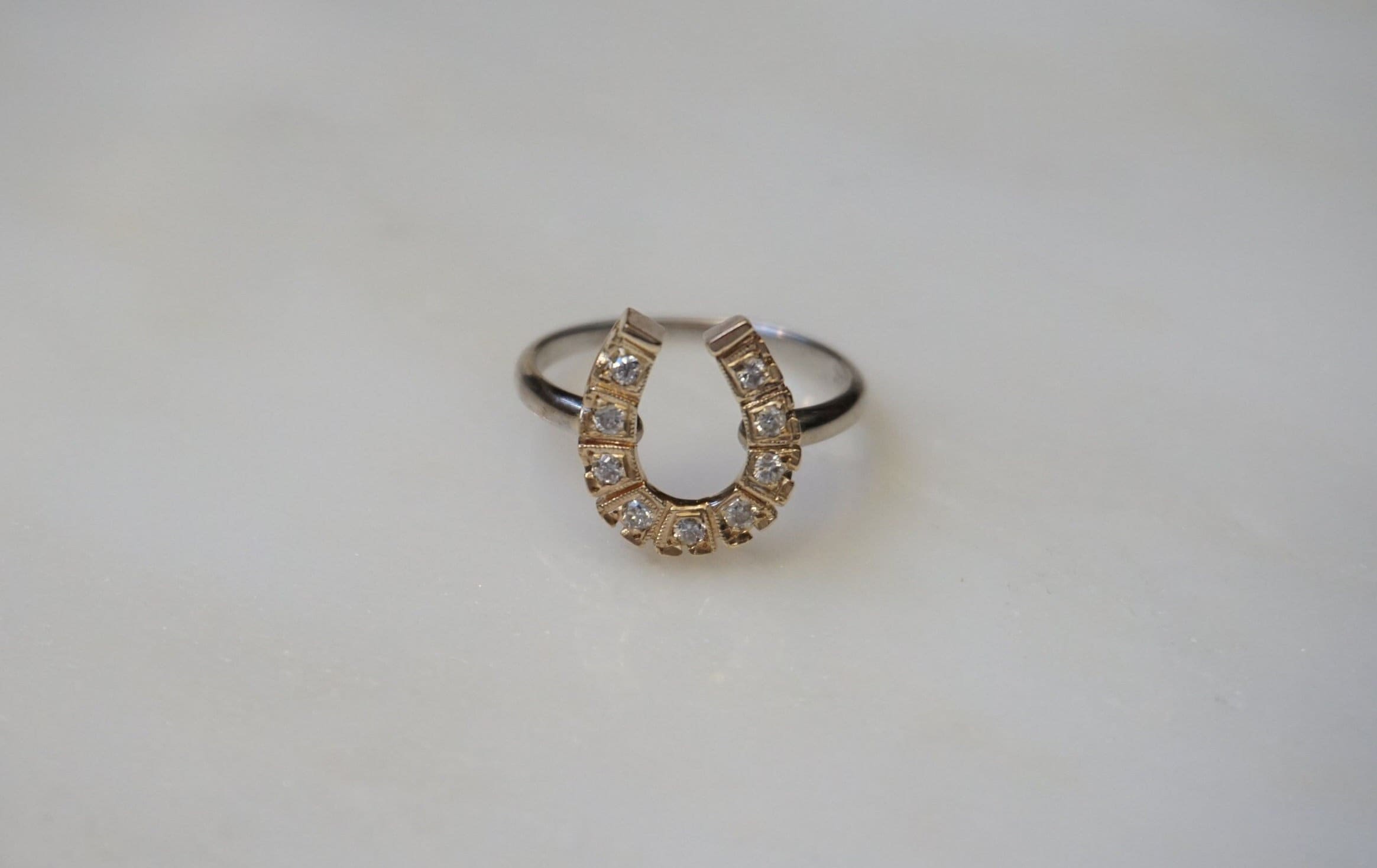 [希少レア] Vintage Horseshoe Maria Ring CRESCENT ring | Marisa Mason Jewelry