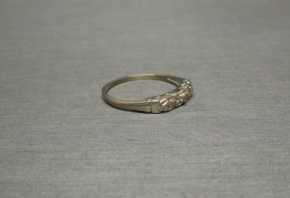 Vintage Mid Century Estate C1960 14K White Gold F… - image 3